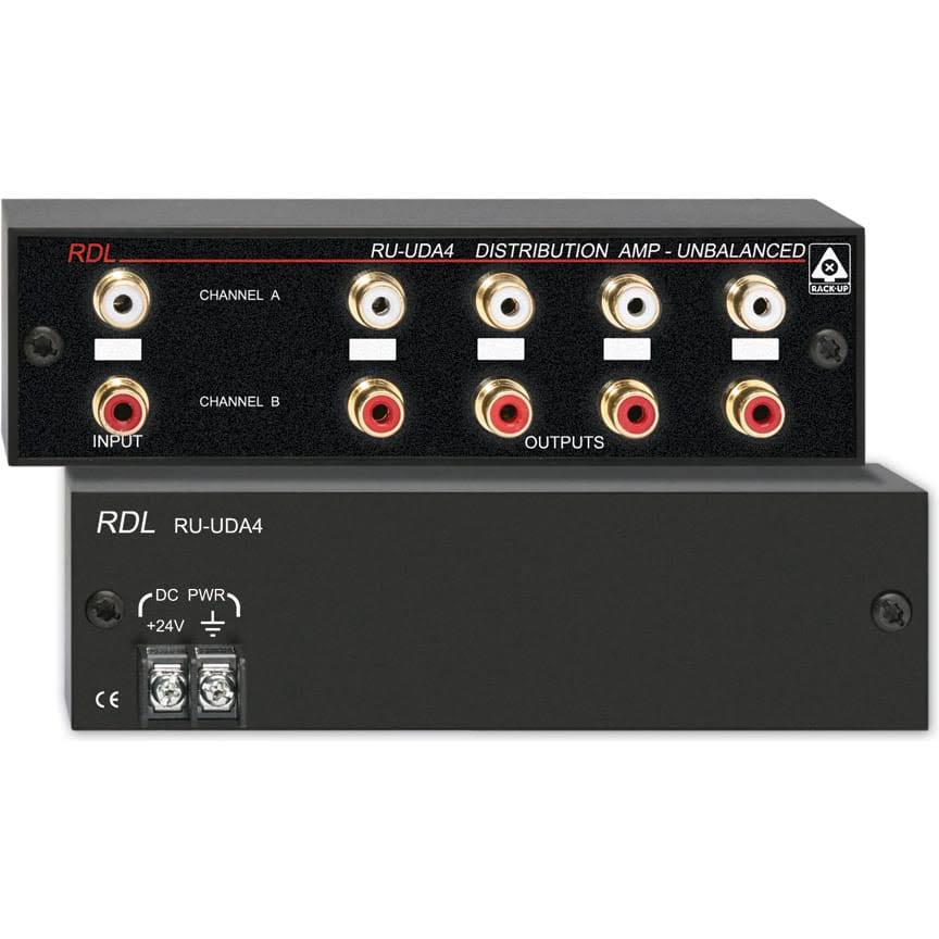 Stereo Audio Distribution Amplifier 2x4 RCA Jacks A777751