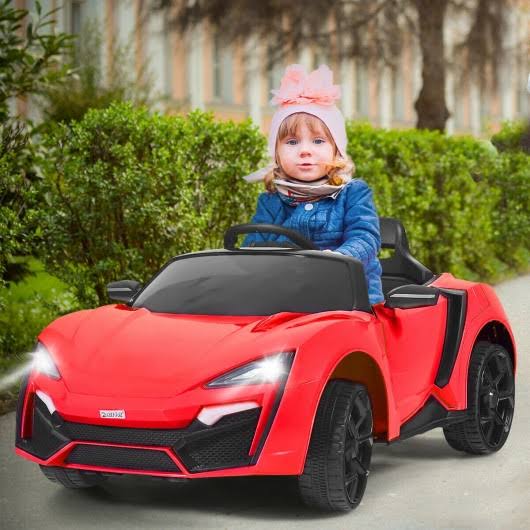 Red 12V RC Electric Vehicle with Lights G665