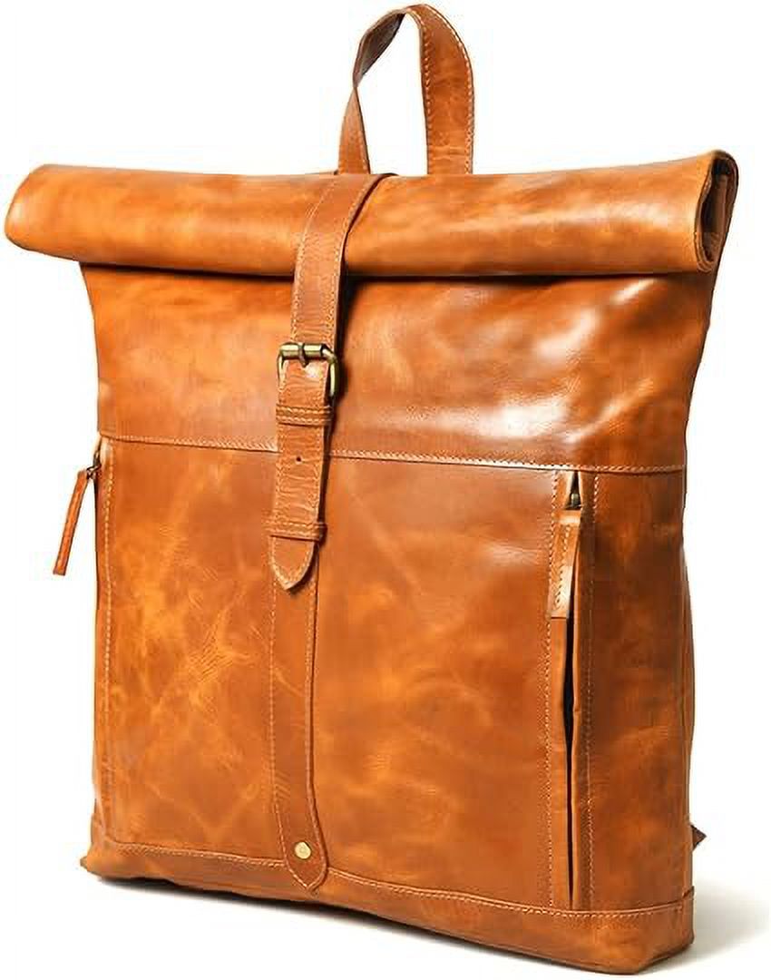 Vintage Full Grain Leather Laptop Backpack G933