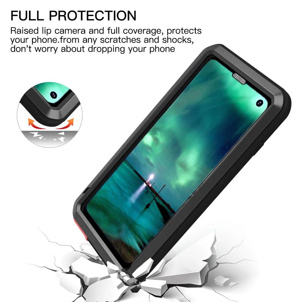 Samsung Galaxy S23 Plus Case Silver Heavy Duty Shockproof Rugged Q712935