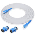 Fiber Optic Patch Cable SC to SC, Single Mode OS1 9/125um, 5M, White U154920