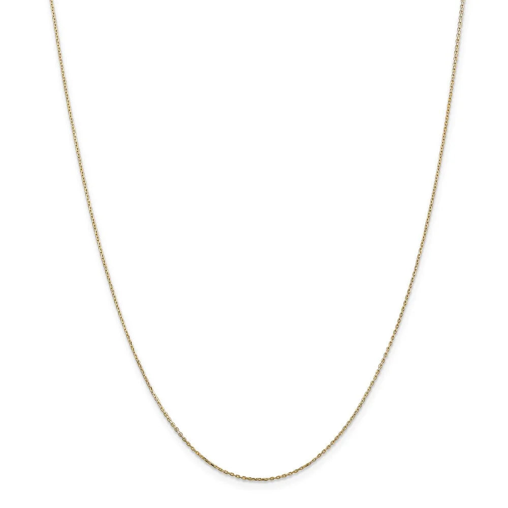 14k Yellow Gold Disc Necklace - 20 Inch N2305