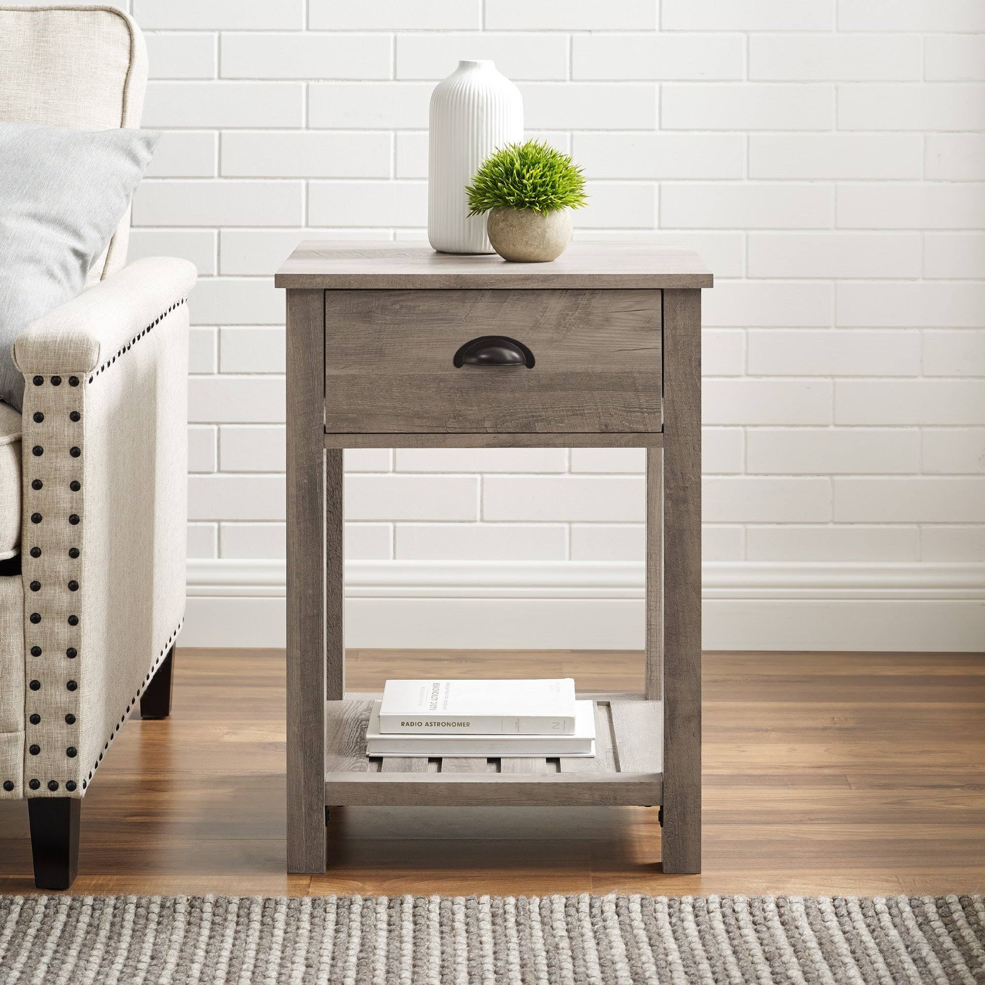 18-inch One-Drawer Side Table C371