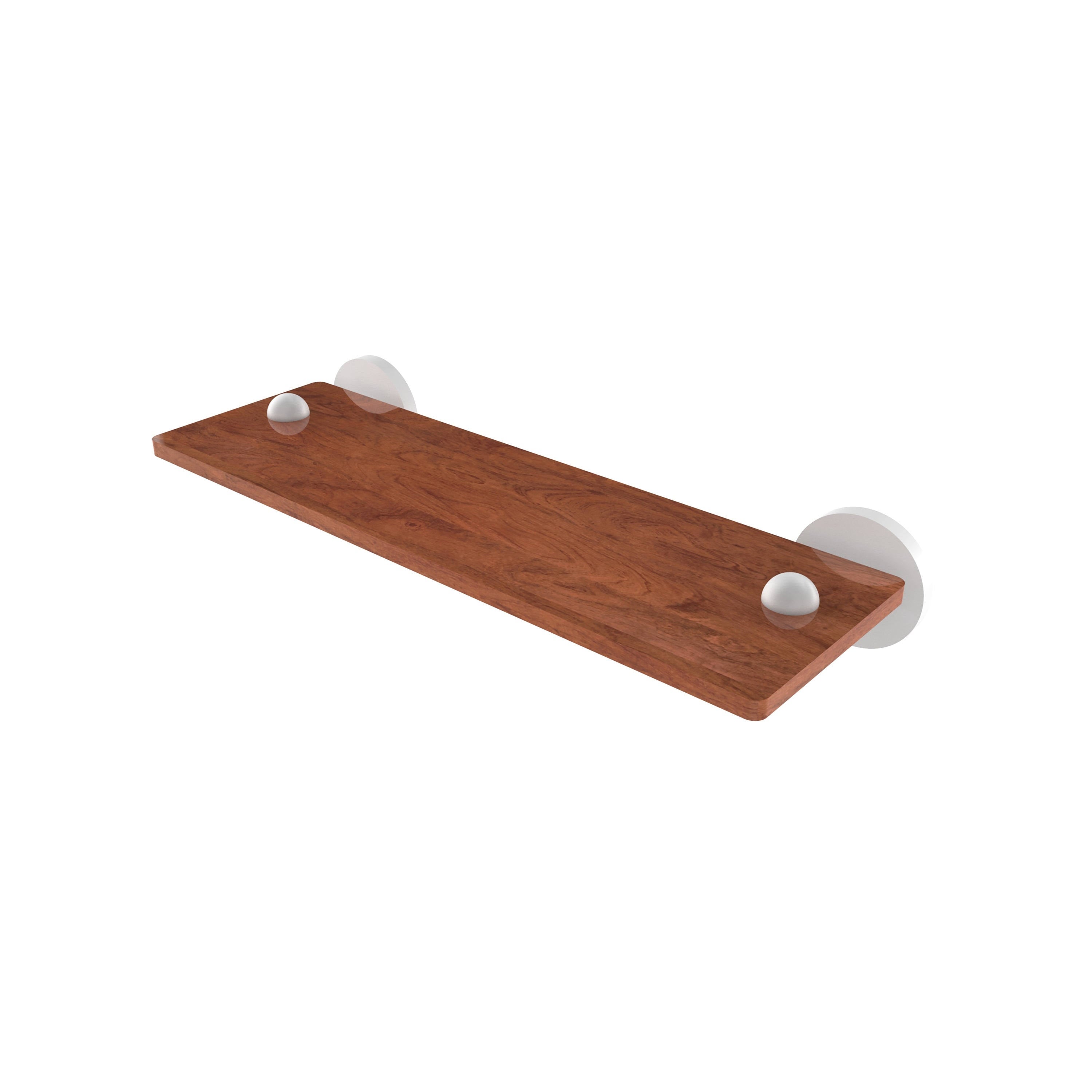 Matte White Solid Ironwood Shelf J84002
