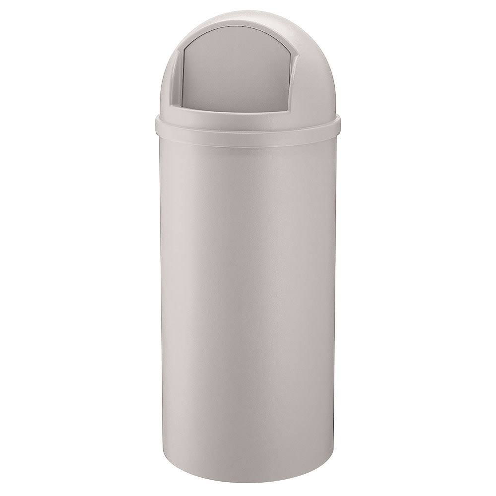 White Round Trash Can J5710