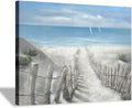 Coastal Beach Painting on Canvas Wall Art (36” x 24” x 1 Panel) C450