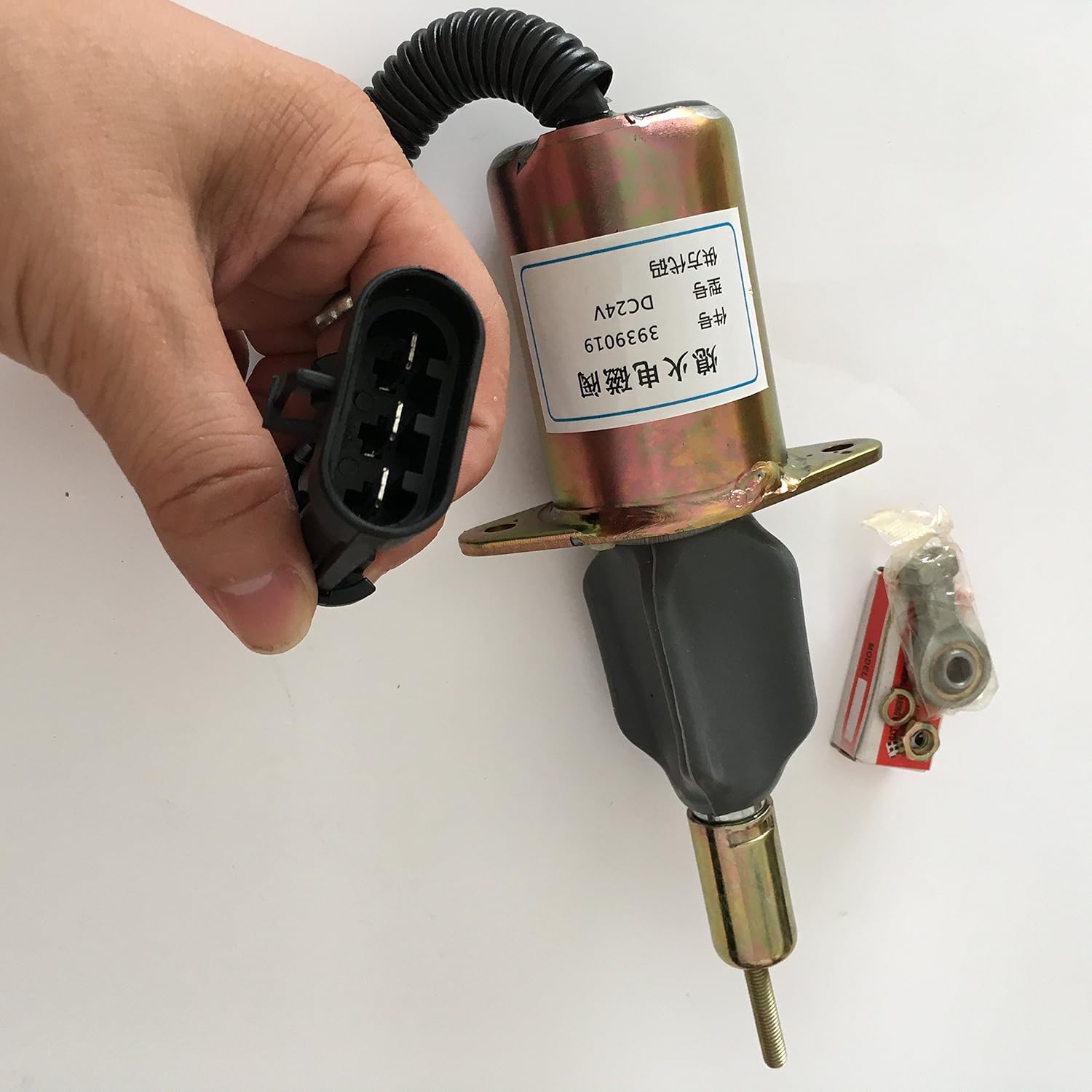 24V Shut Off Stop Solenoid for Cummins Engines, Pack of 2 C555