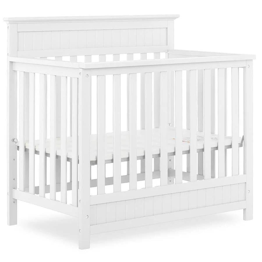 4-in-1 Convertible Mini Crib in White Y7911