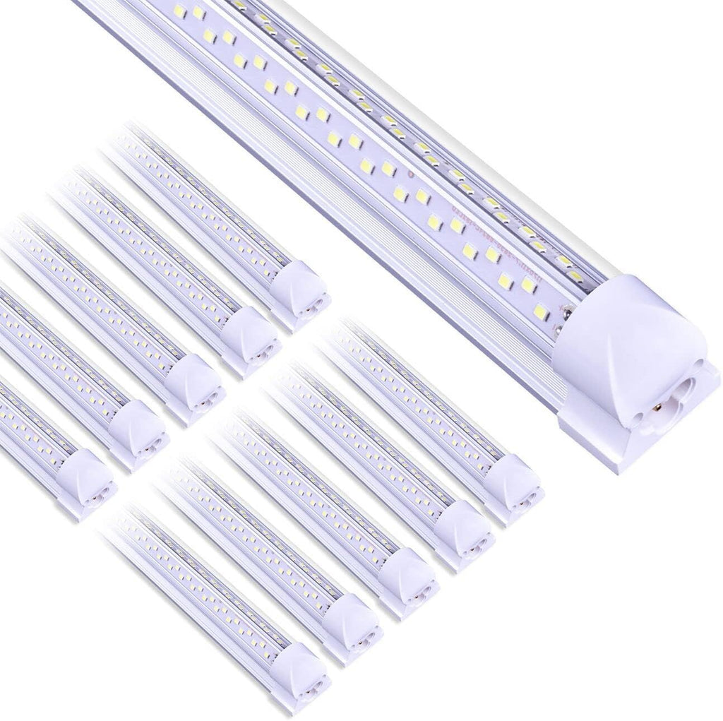 10 Pack 4FT 50W 7200LM 5000K Linkable LED Shop Light A25690