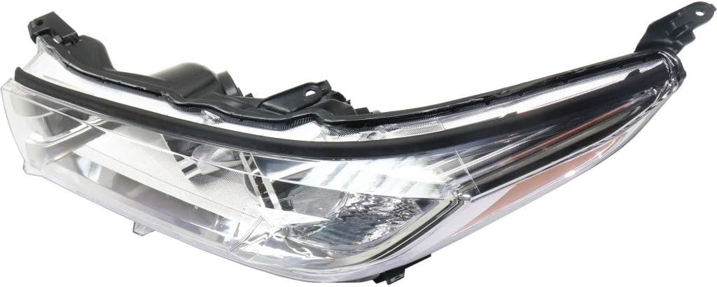 Driver Side Headlight with Chrome Accent V33467