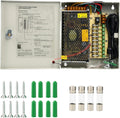 9 Channel CCTV Power Supply Box DC 12V 10A Pack of 2 H966