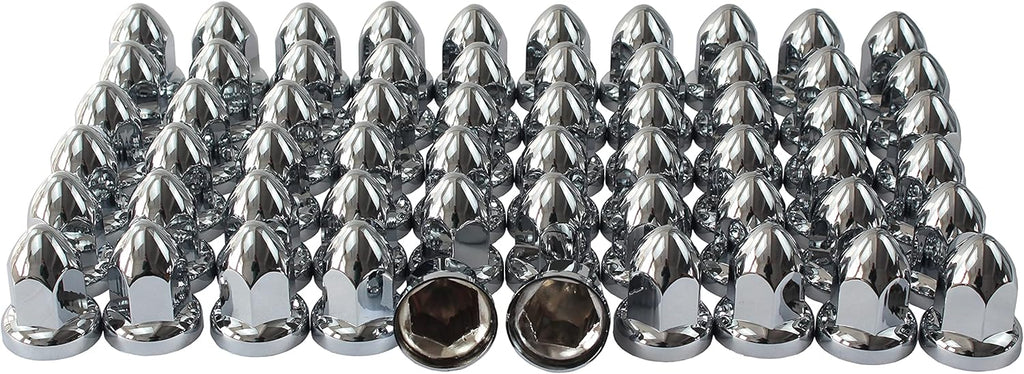 33mm Chrome ABS Plastic Lug Nut Covers with Flange for Semi Truck (60) L850638