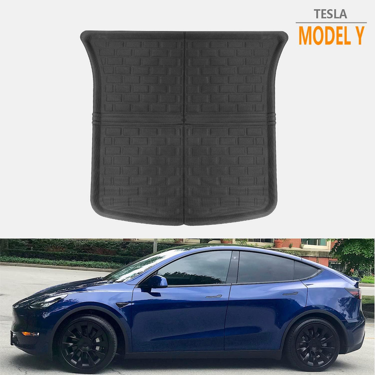 TPR Waterproof Rear Trunk Mat for Tesla Model 3 O46442