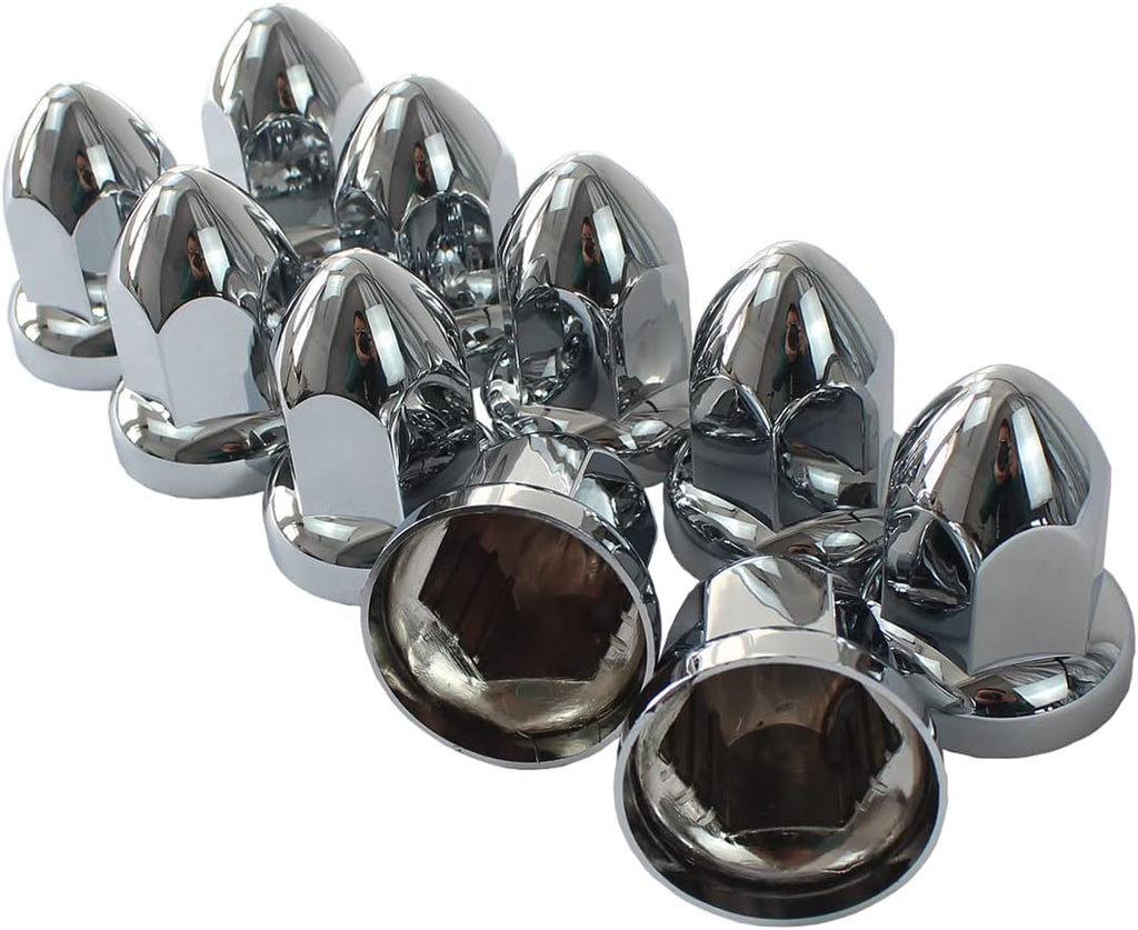 33mm Chrome ABS Plastic Lug Nut Covers with Flange for Semi Truck (60) L850638