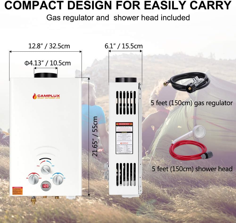 Outdoor Portable Propane Instant Tankless Water Heater 2.11 GPM P939