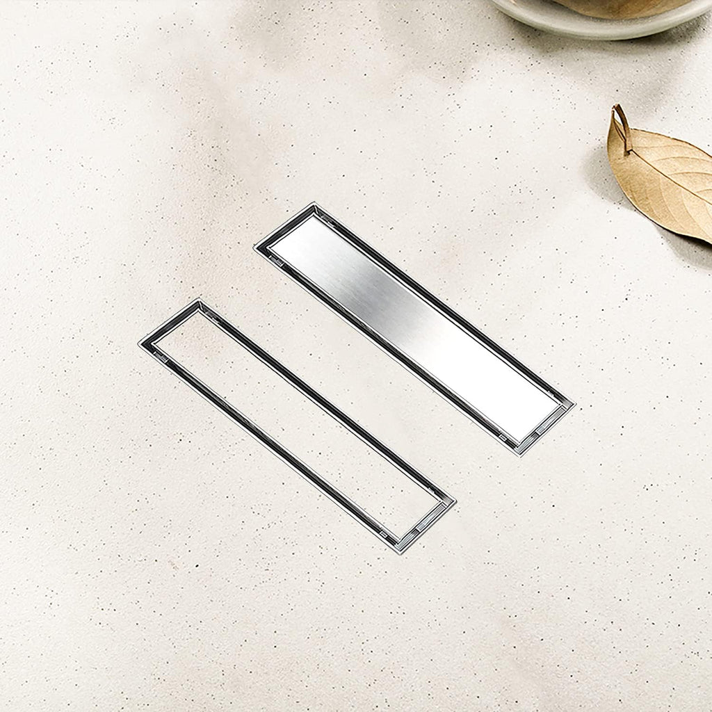 Brushed 304 Stainless Steel Linear Shower Drain 32 inch E586763