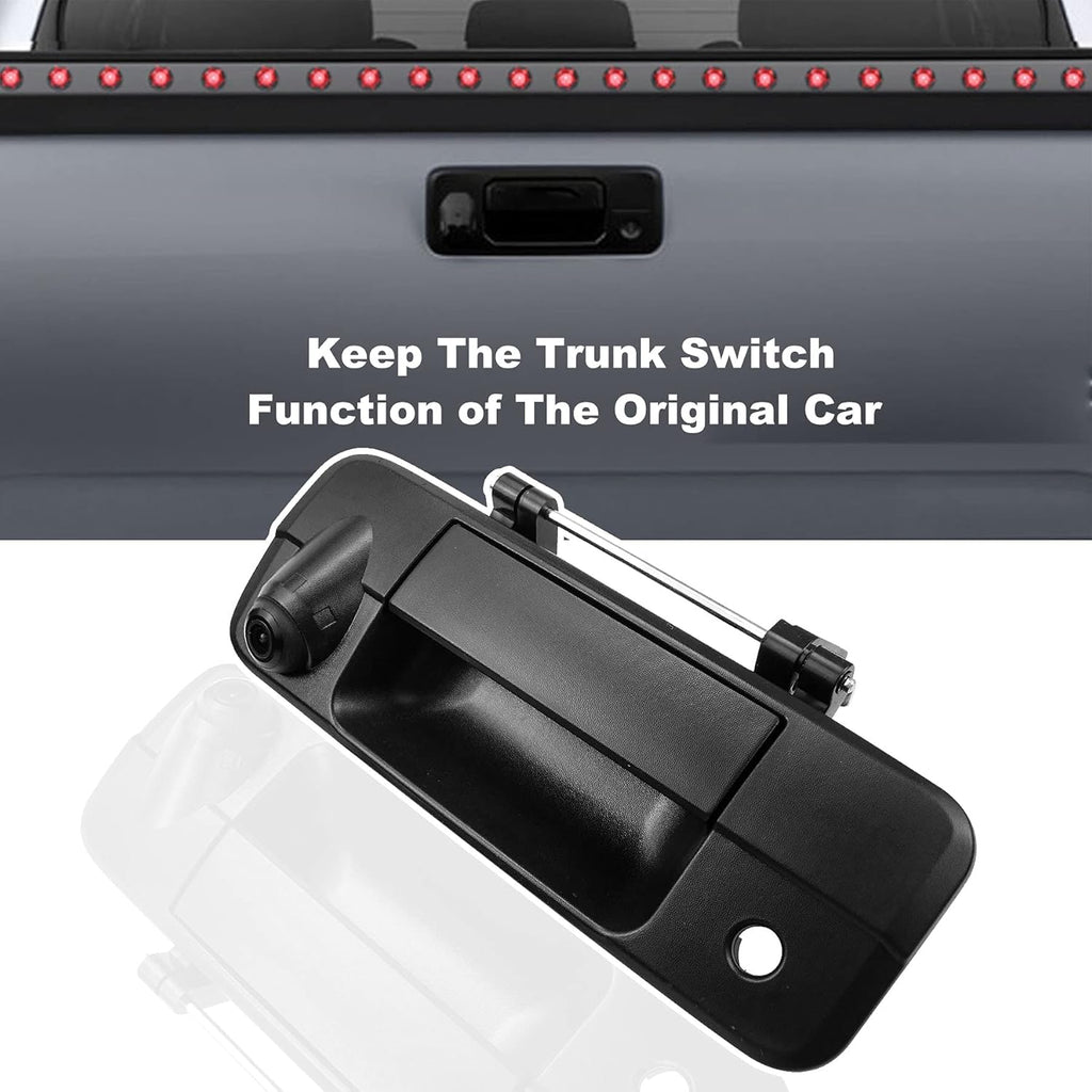 Tailgate Handle Backup Rear View Camera for Toyota Tundra 2007-2014, IP68 Waterproof U742
