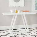 White Lacquer Console Table Y74378