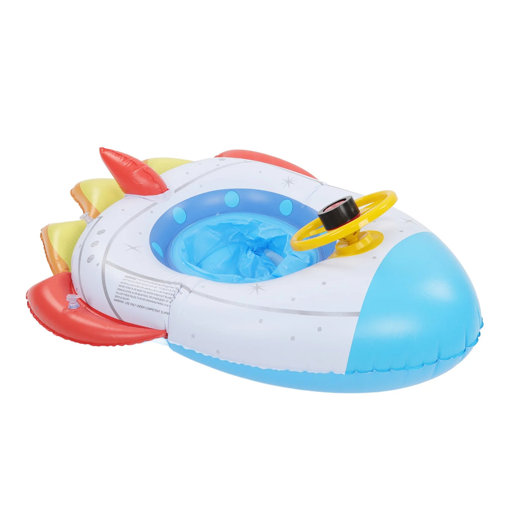 Inflatable Spaceship Pool Float with Steering Wheel K46646