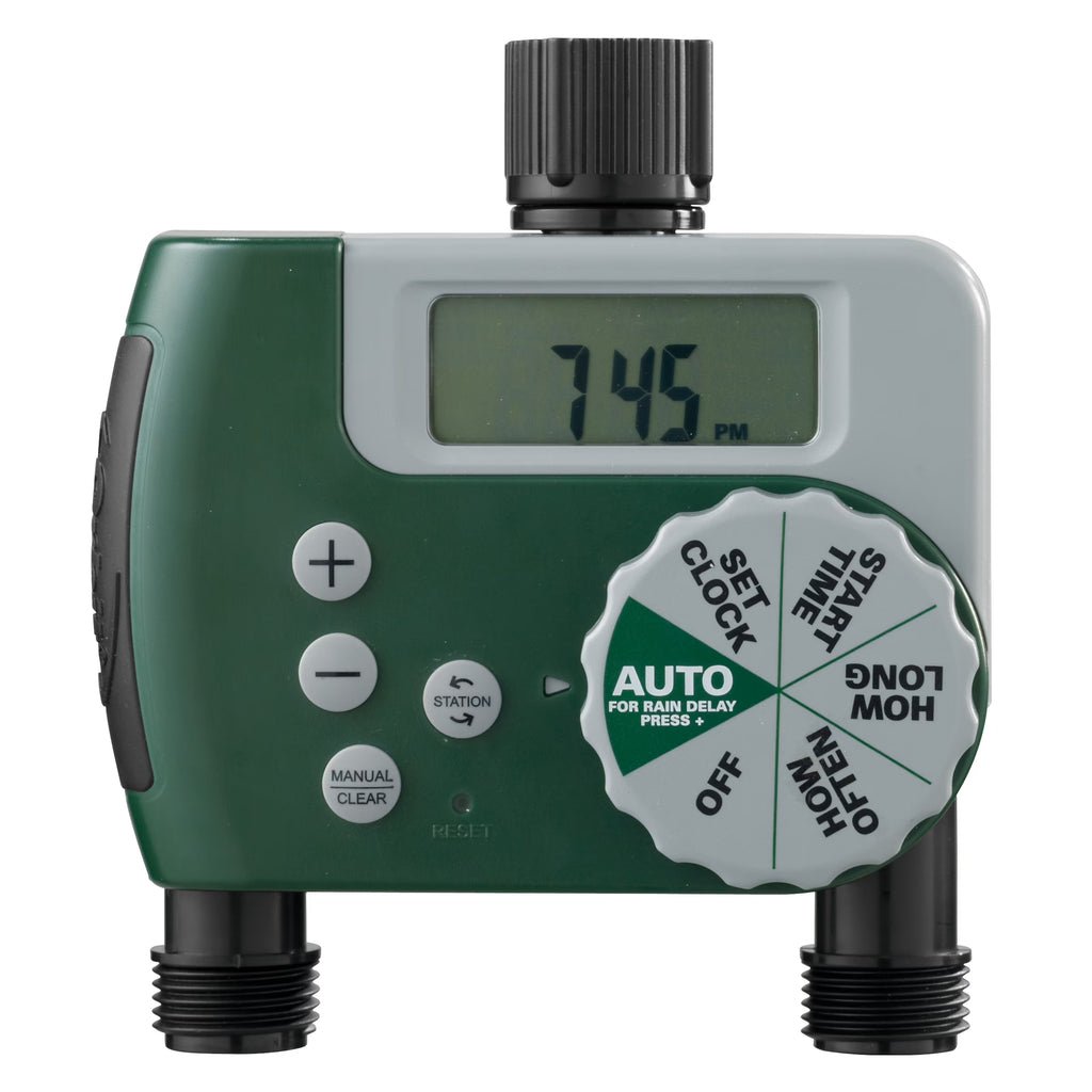 LCD 2-Port Digital Hose Faucet Timer M54068