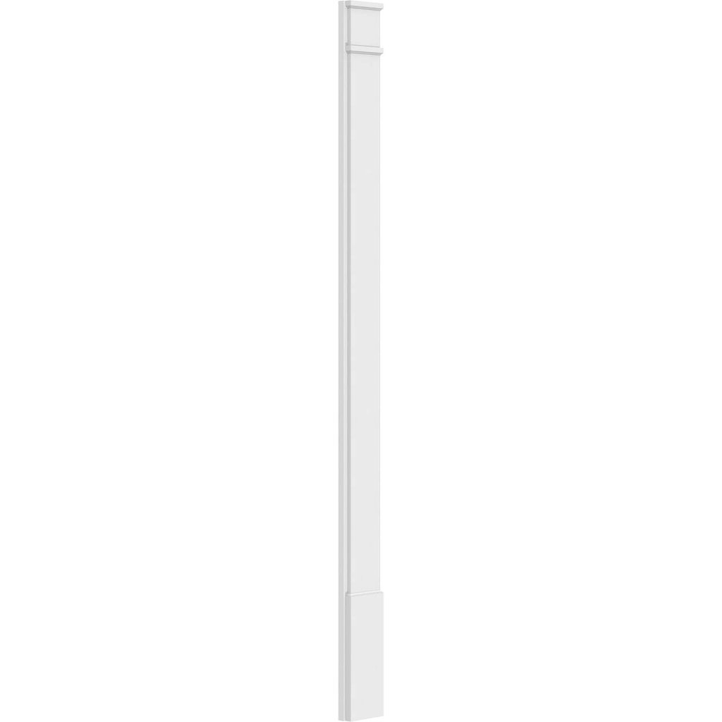 Smooth PVC Pilaster with Decorative Capital and Base (Pair) C938851
