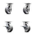 6x22 V Groove Semi Steel Caster B30406