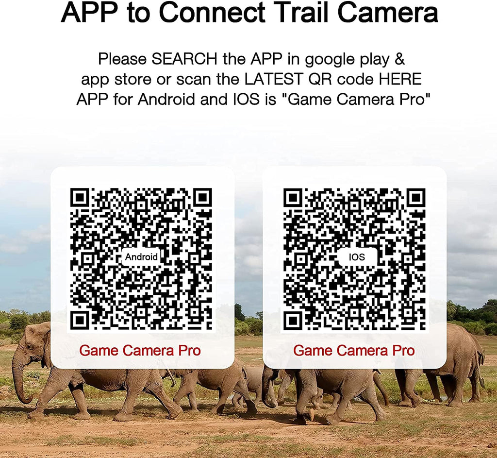 4K WiFi 30MP Trail Camera with 940nm No-Glow IR LEDs Night Vision 0.2s Motion Activated Waterproof IP66 J147