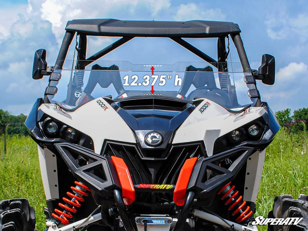 Heavy-Duty Half Windshield, 1/4" Thick Dark Tint Polycarbonate V164231