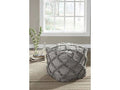 Natural/Gray Pouf A2311