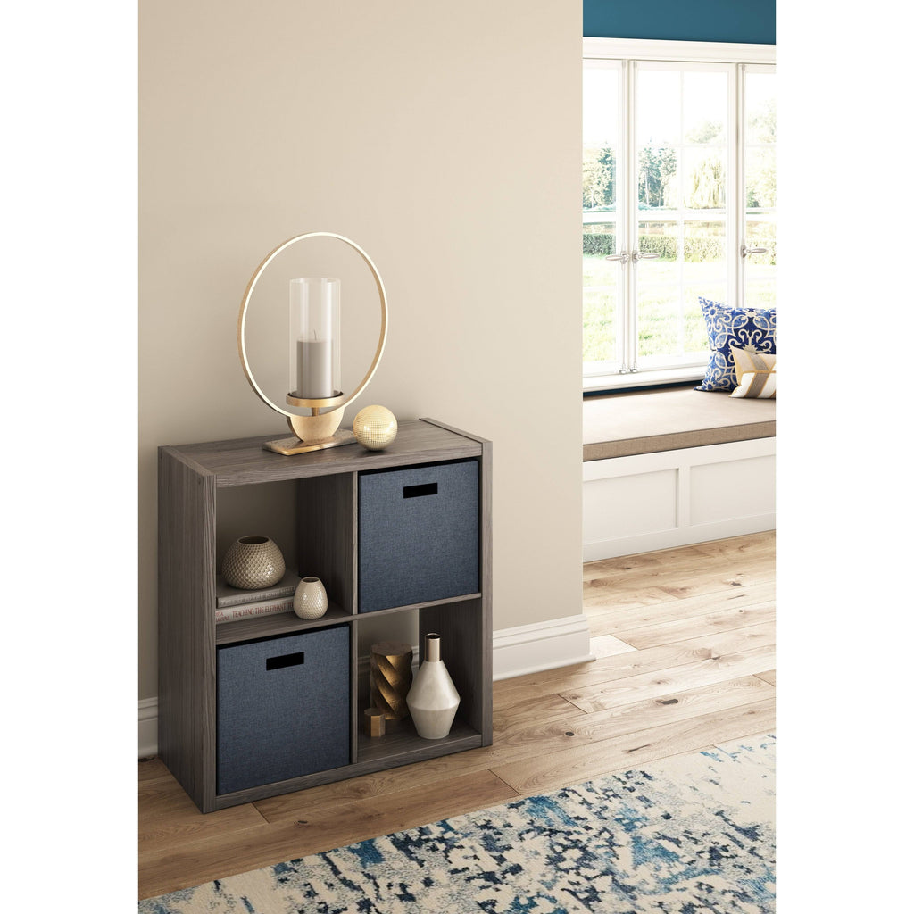 Bleached Brown Cube Bookcase S6759