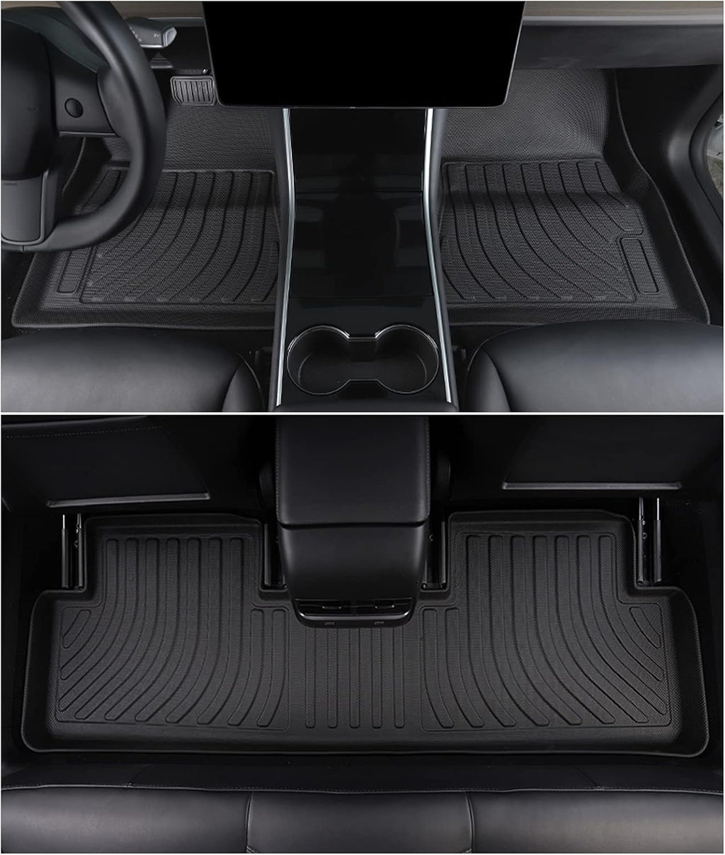 3PCS Waterproof Rubber Floor Mats for Tesla Model 3 Trunk Liner M942674