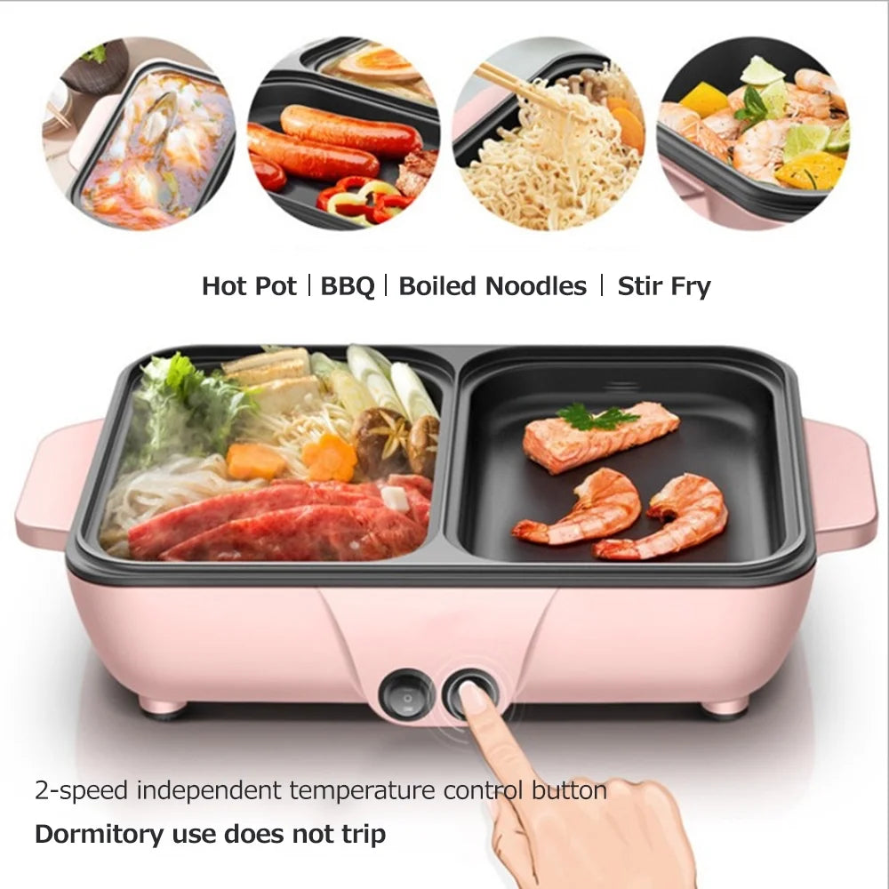 Electric Grill Pan 2L 1200W Barbecue Machine T8023