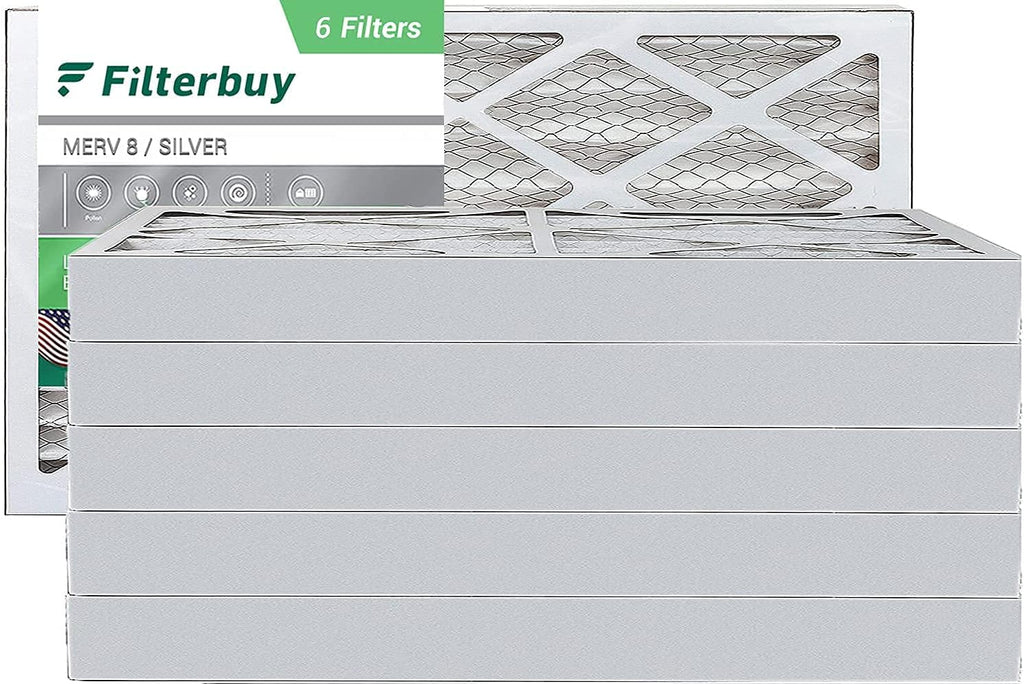 16x25x4 MERV 8 Pleated Air Filter (6-Pack) W97808
