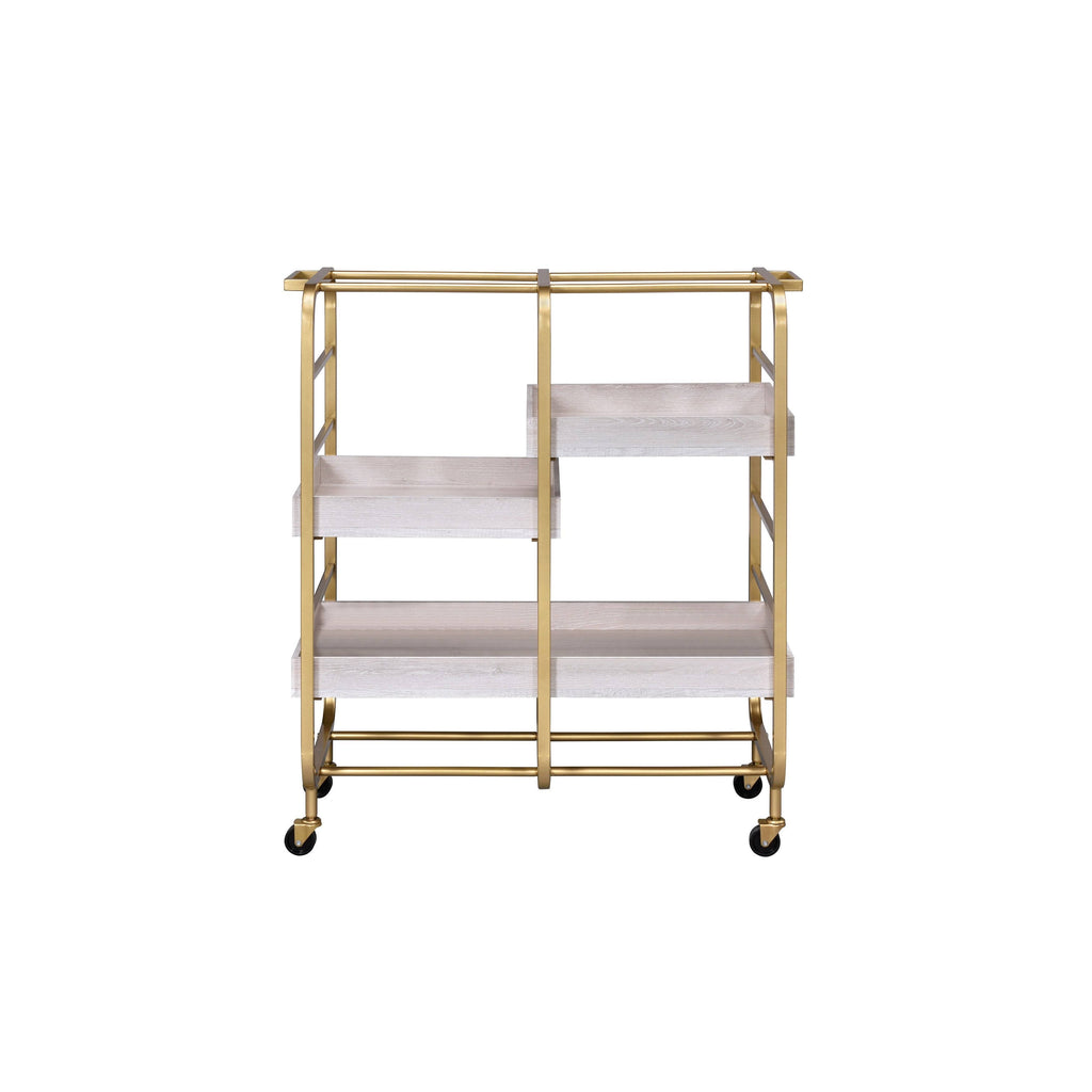 Gold Serving Cart N141