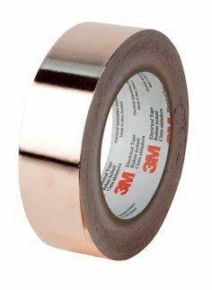 Copper Foil EMI Shielding Tape, 1-1/2 in x 36 yd G882985