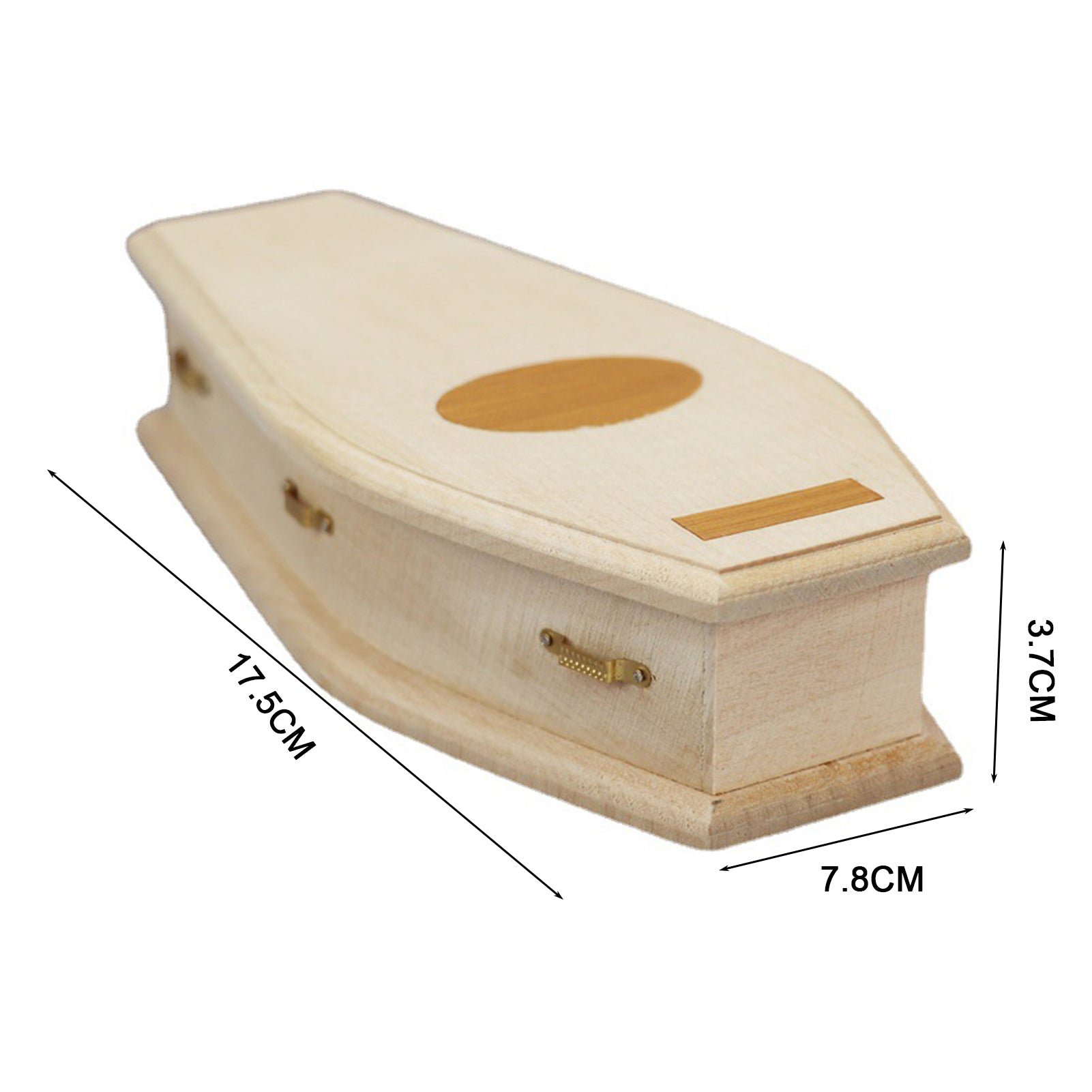 1/12 Scale Miniature Wooden Coffin DIY Decoration O466729