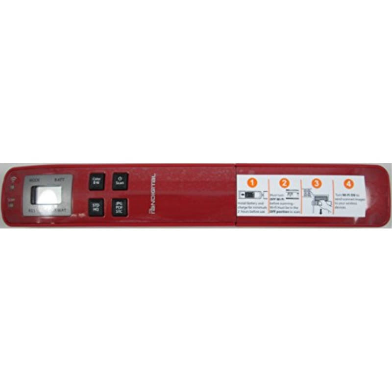 Red Handheld WiFi Wand Scanner J10708