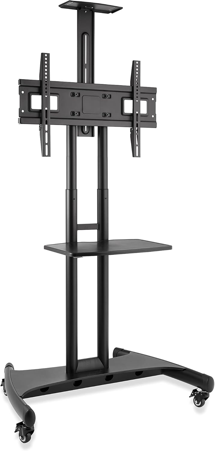 Rolling TV Cart Mobile TV Stand for 40-65 inch Flat Screen T712