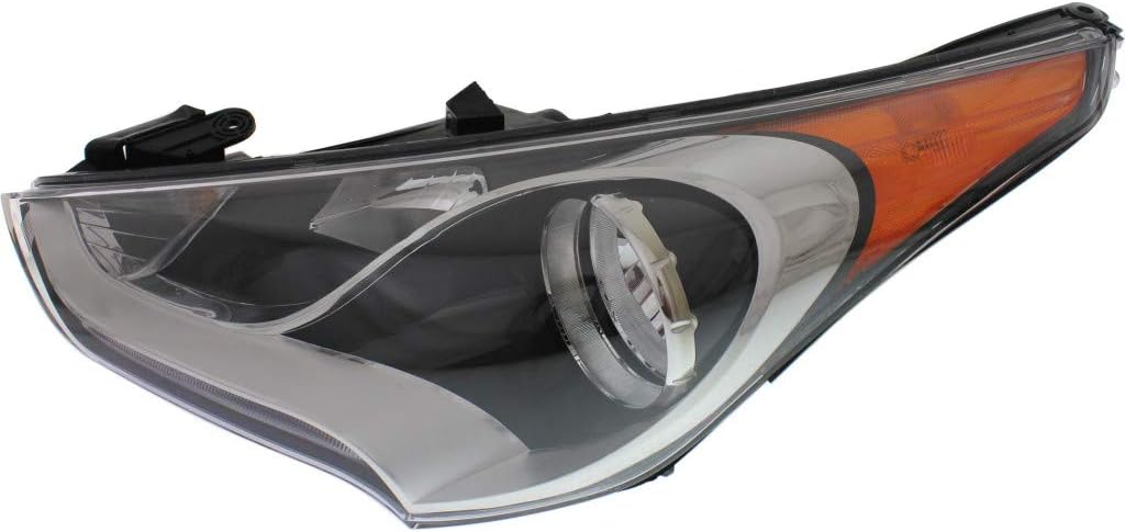 Hyundai Veloster Headlight Assembly 2012-2016 Passenger Side Multireflector with Bulbs S6172