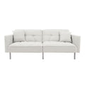 Linen Upholstered Convertible Futon Sofa Bed V267093