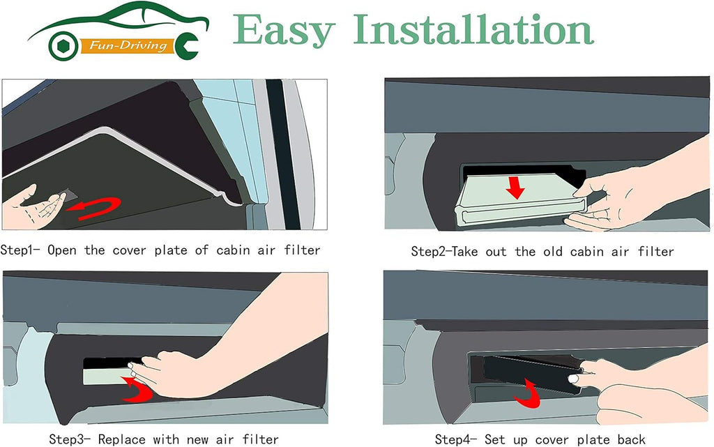 Cabin Air Filter Pack of 2 Q587