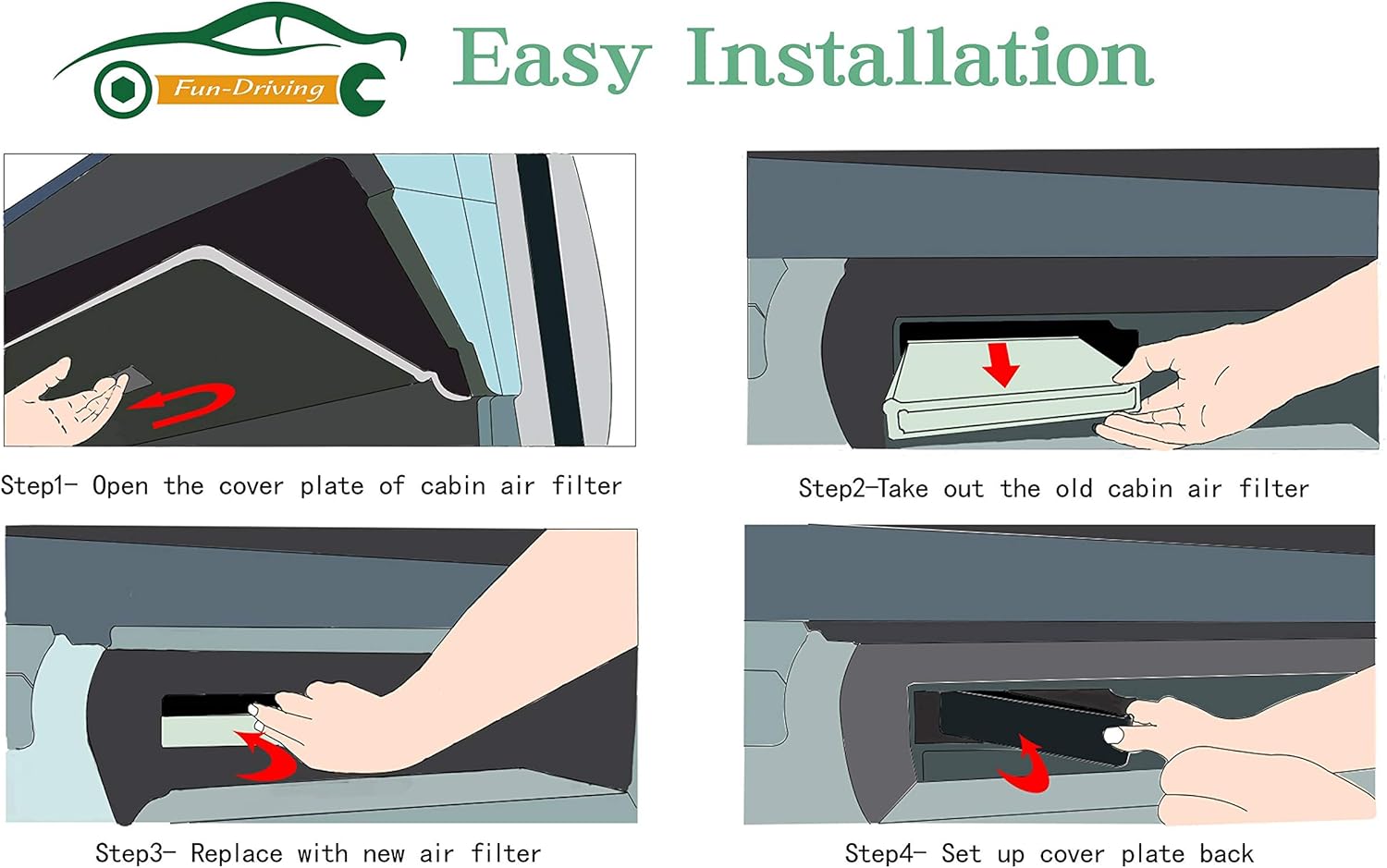 Cabin Air Filter Pack of 2 Q587