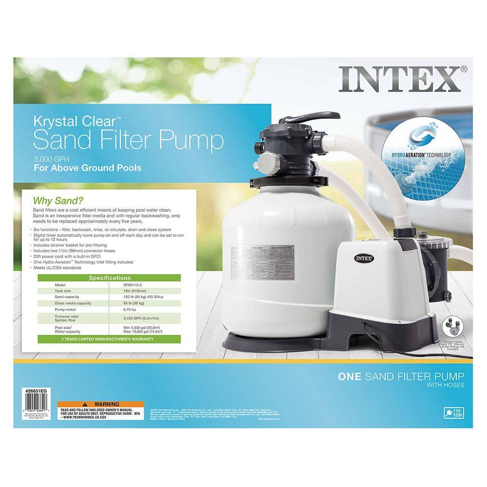 Pool Sand Filter Pump with Automatic Timer and Automatic Skimmer N136