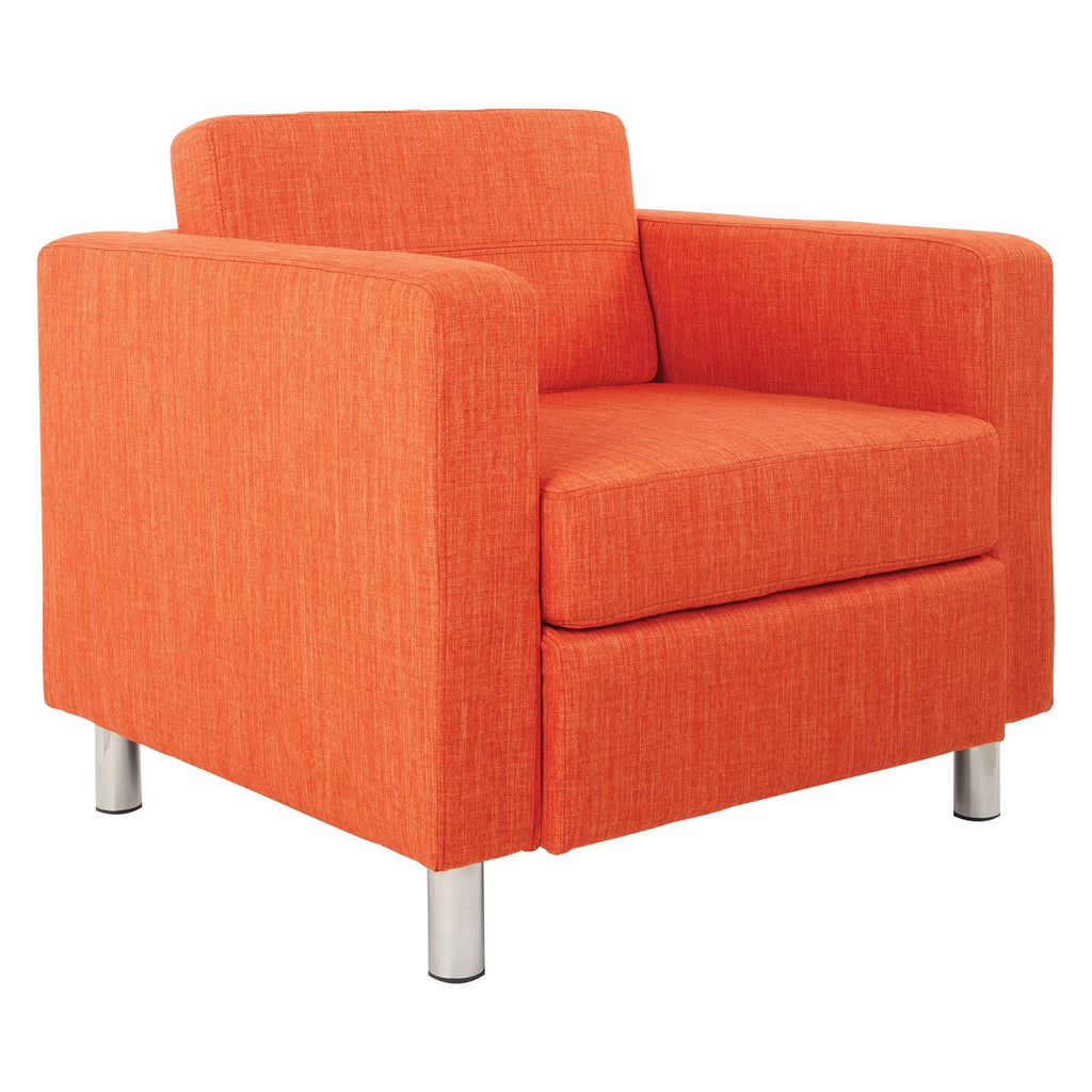 Tangerine Fabric Armchair O176