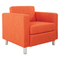 Tangerine Fabric Armchair O176