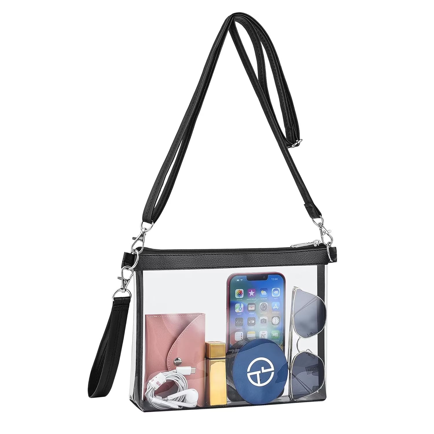 Clear PVC Crossbody Bag Y52484