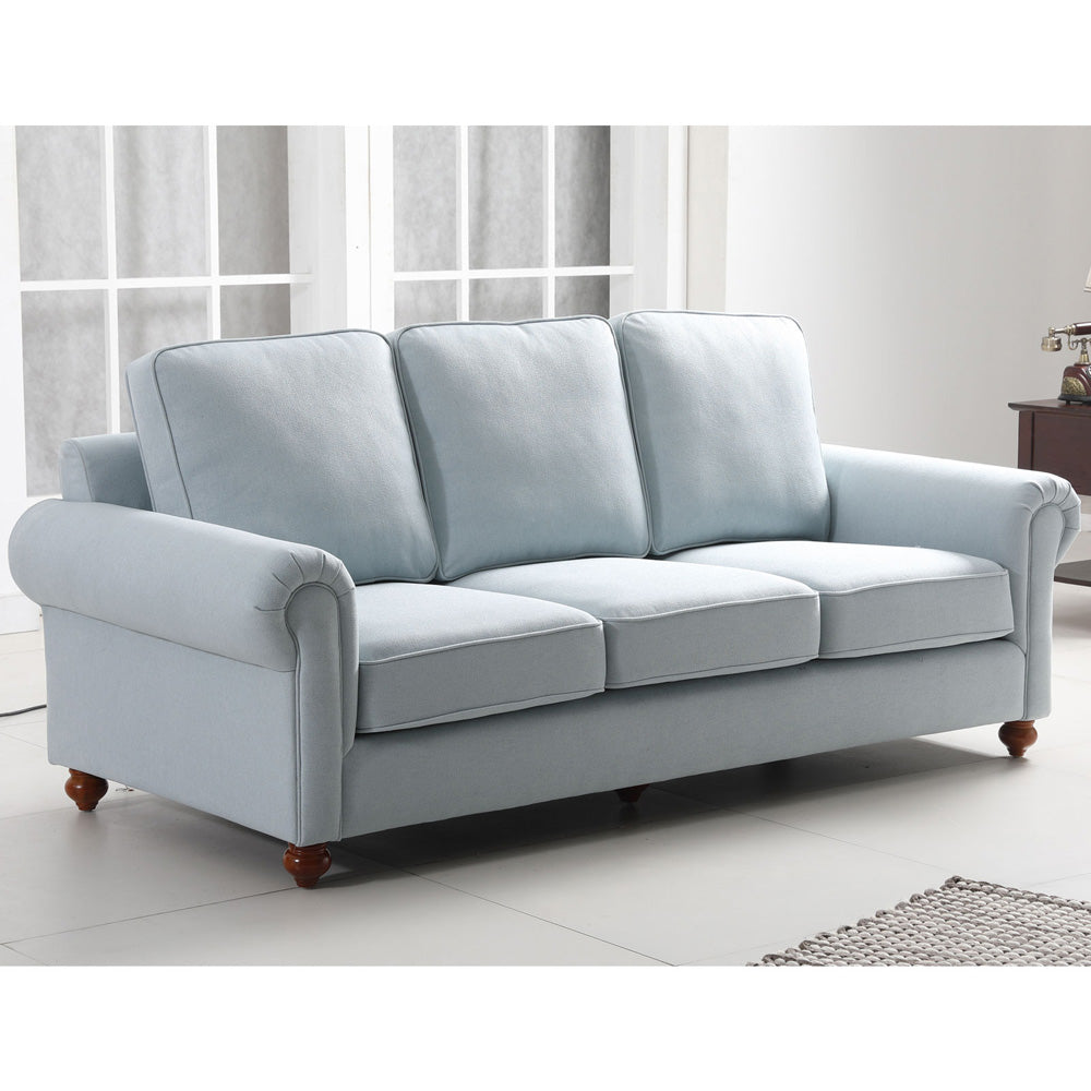 Linen Fabric Sectional Sofa Set, 3 Seater Loveseat P632