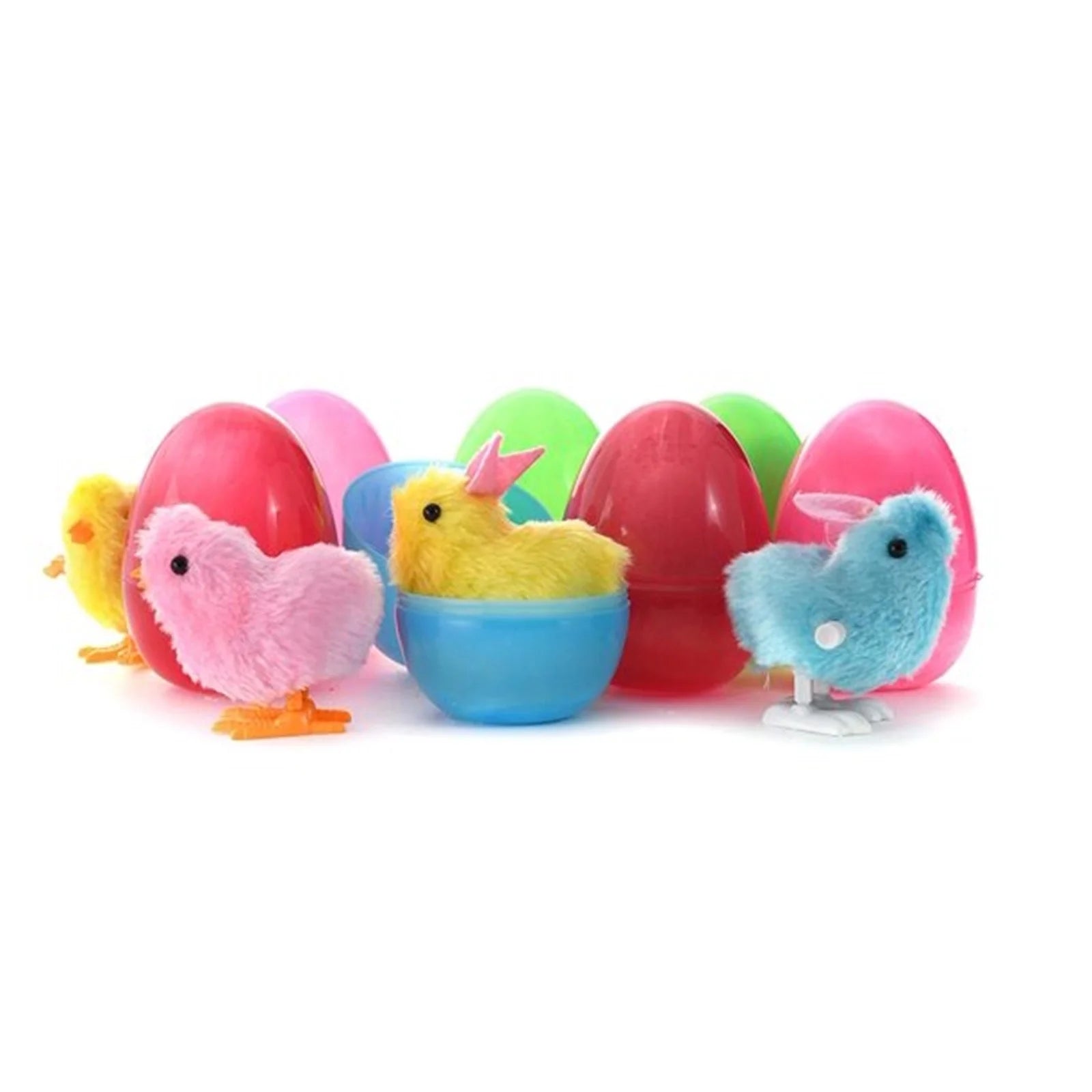 8Pcs Plastic Wind Up Toy Surprise Egg E57609