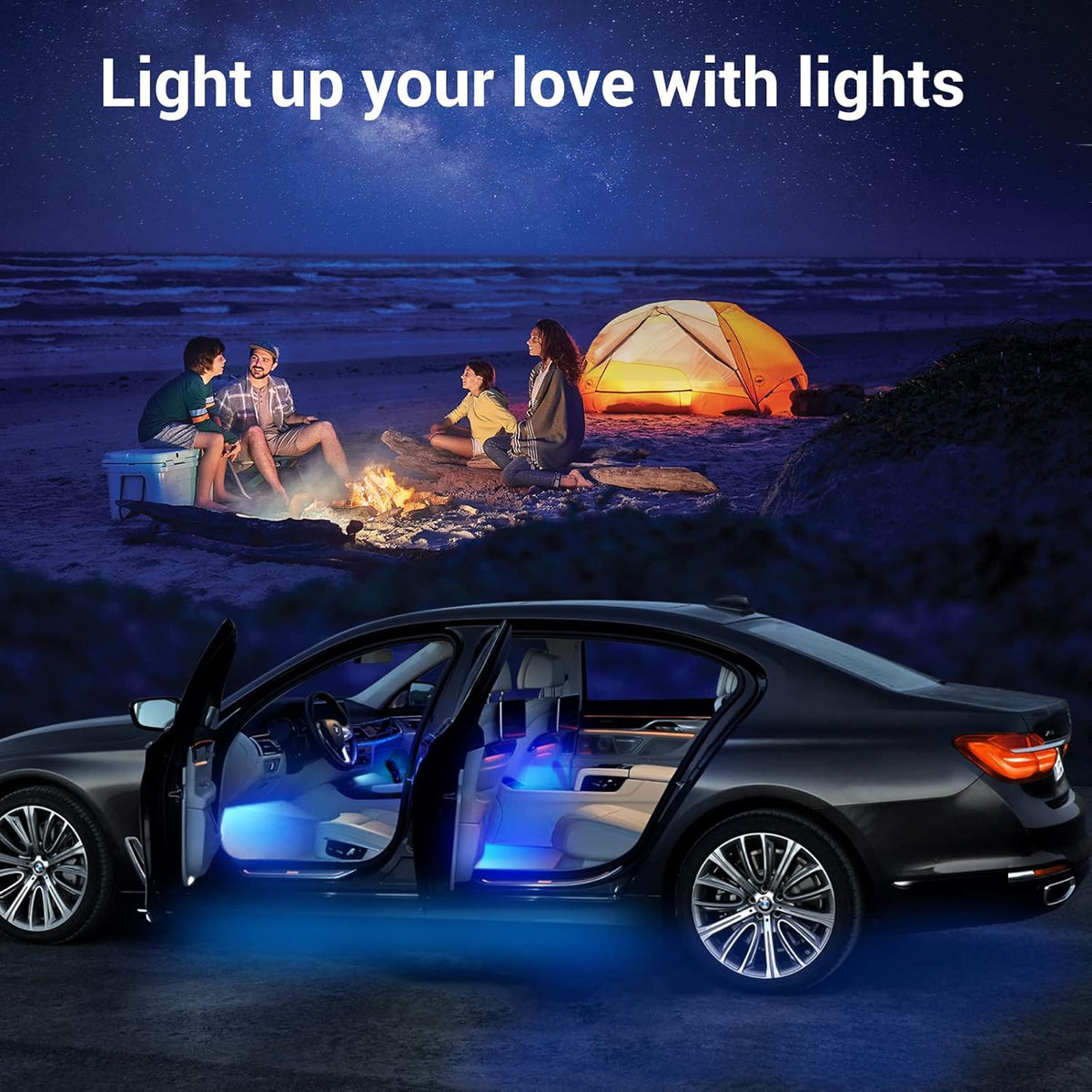 16 Million Colors Music Sync Car LED Lights P4252