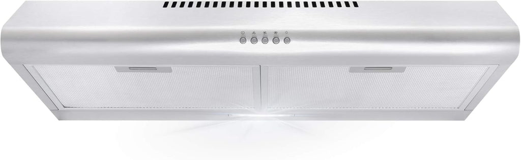 30 in. Under Cabinet Range Hood Ductless Convertible Duct Stainless Steel Q6006
